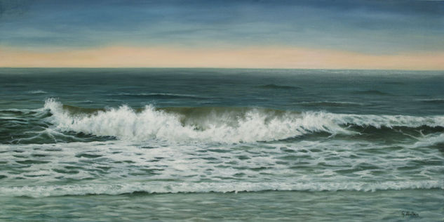 AMANECER Oil Canvas Marine Painting