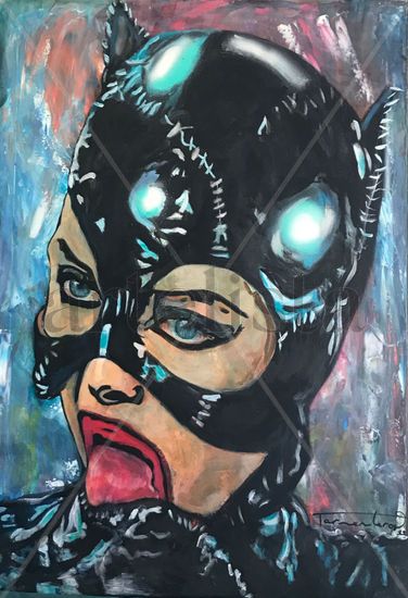 Catwoman Acrílico Lienzo Retrato