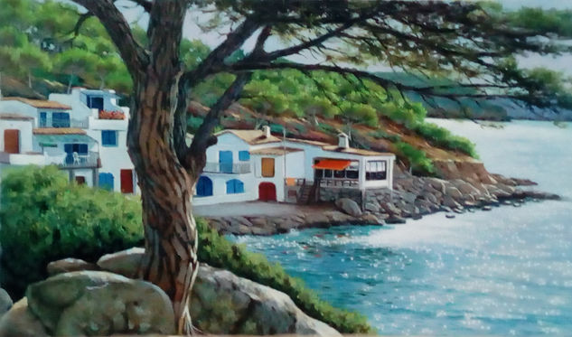 rinconcito de la Costa Brava Oil Canvas Marine Painting