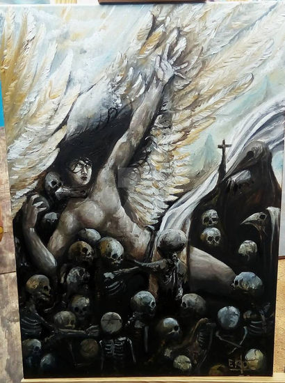 descenso al abismo de la muerte Oil Canvas Others