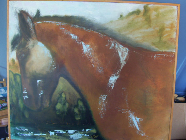 caballo Oil Canvas Landscaping