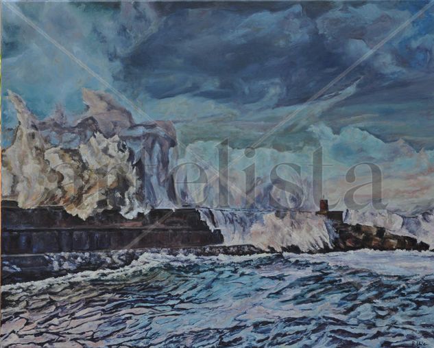 El mar no solo es azul Oil Canvas Marine Painting