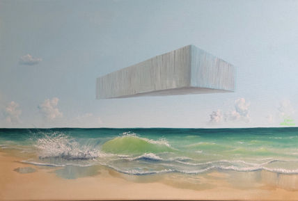 Monumento en la playa