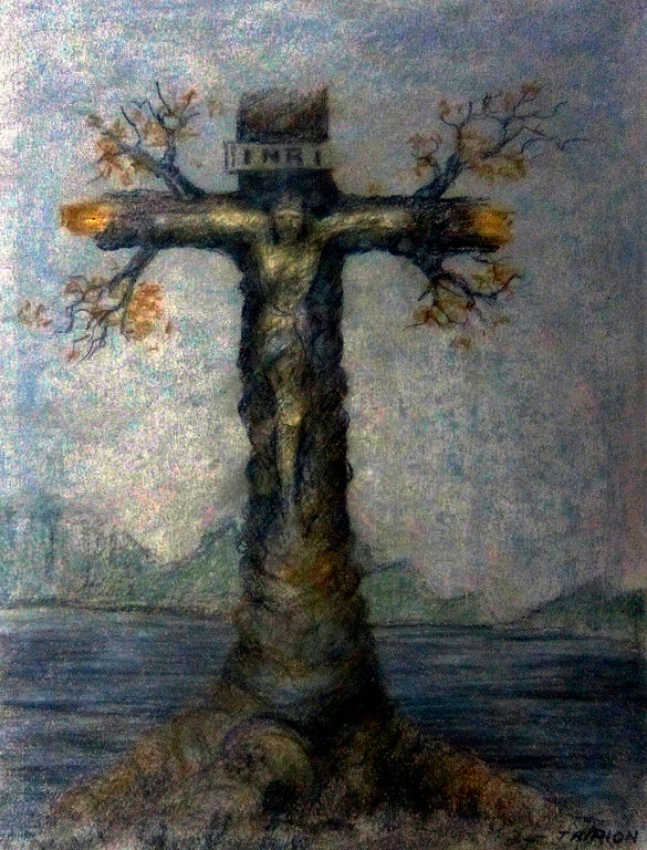 Cruz árbol de vida por Alberto Thirion