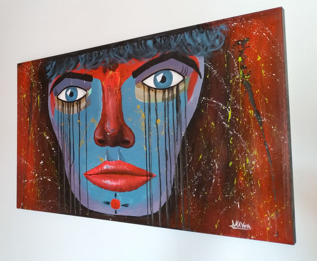 En su triste rareza Acrylic Canvas Figure Painting