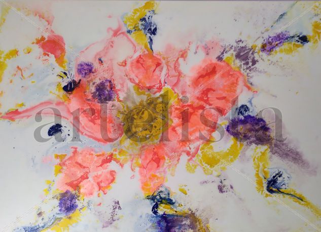 Amapola Acrylic Canvas Floral Painting