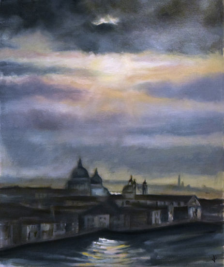 Amanecer en Venecia Oil Canvas Landscaping