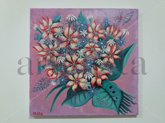 buquê de primavera Oil Canvas Floral Painting