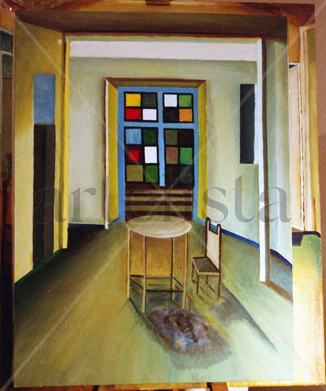 Interior Estacion Oil Canvas Others