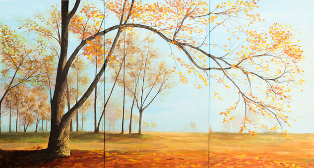 Últimos días de Otoño Acrylic Canvas Landscaping