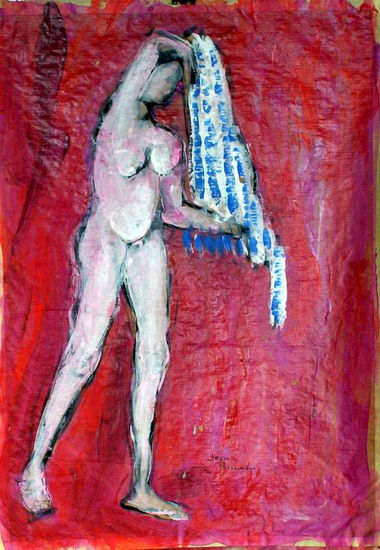 desnudo 2007 Acrylic Paper Nude Paintings