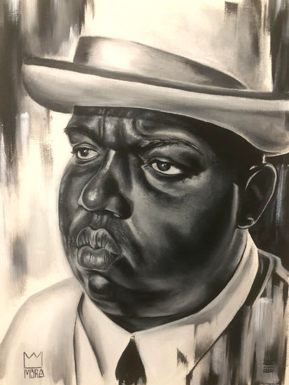 Notorious BIG Oil Canvas Portrait