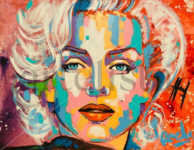 Marilyn Monroe Acrylic Canvas Portrait