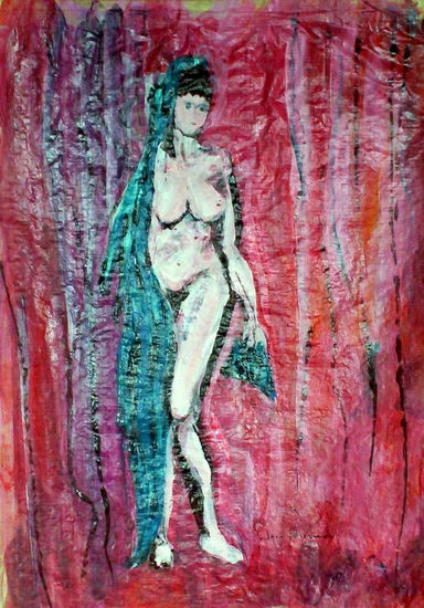 DESNUDO ACRILICO 3 2007 Acrylic Paper Nude Paintings