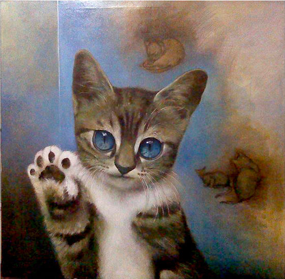 El Gato Oil Canvas Animals