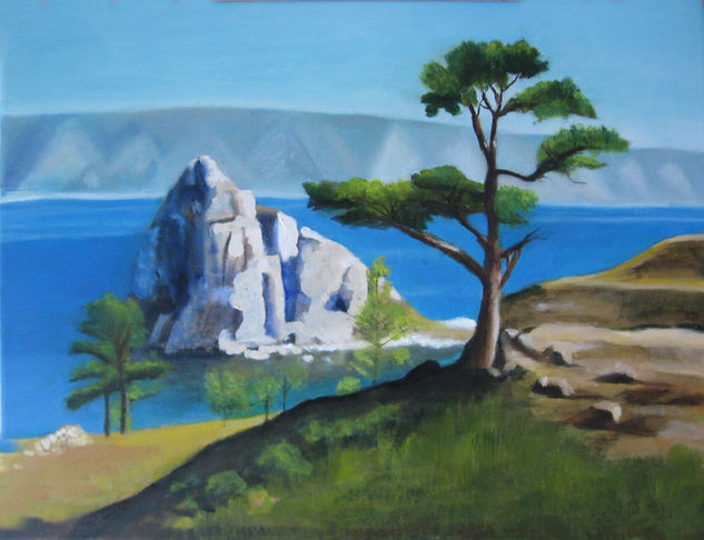 Baikal Lake Oil Canvas Landscaping