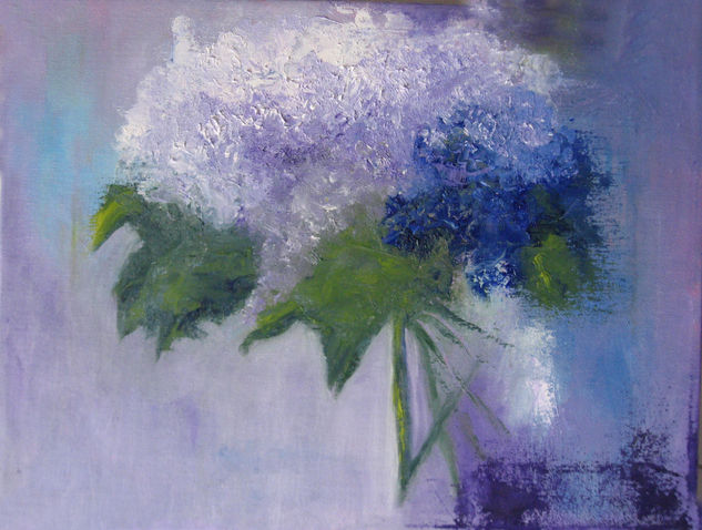 Lilac Dreams Óleo Lienzo Floral