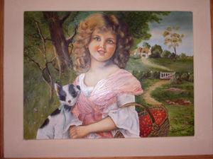 Dulce infancia Oil Canvas Figure Painting