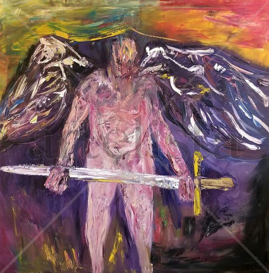 Num.10.- 150cm x 150cm Oil Canvas Figure Painting