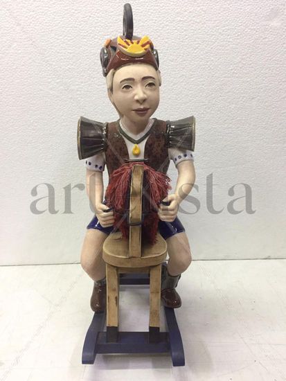 Caballito de madera Pottery Figurative