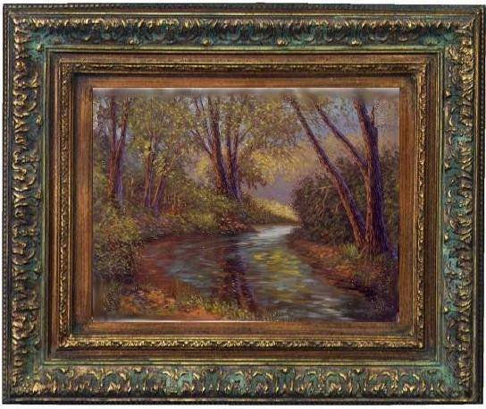 paisaje con arroyo