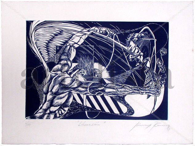 Liberación Linocut