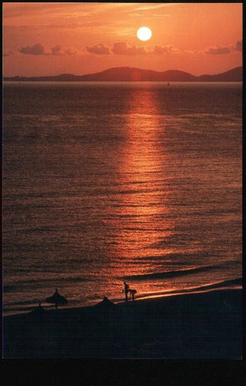 "Puesta de sol en el arenal de Palma de Mayorca, desde el Hotel" Viajes Color (Química)