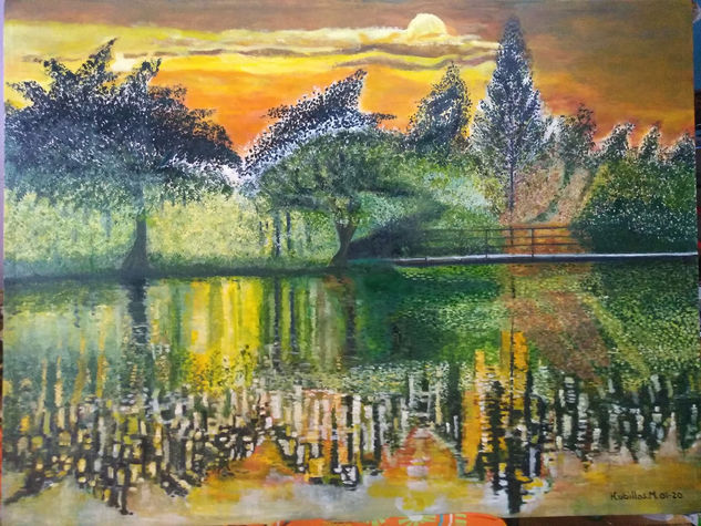 Reflejos Óleo Lienzo Paisaje