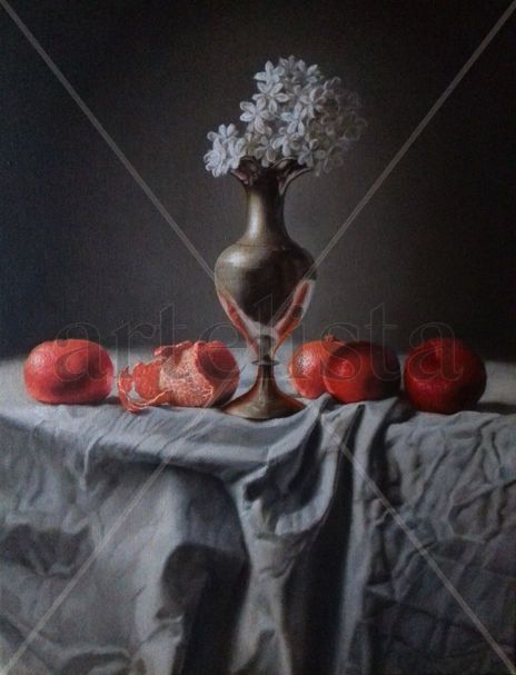 Flores y mandarinas