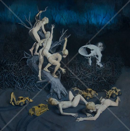 La reformulación del apocalipsis Oil Canvas Nude Paintings