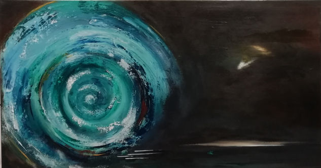 Espiral aurea Acrylic Canvas Marine Painting