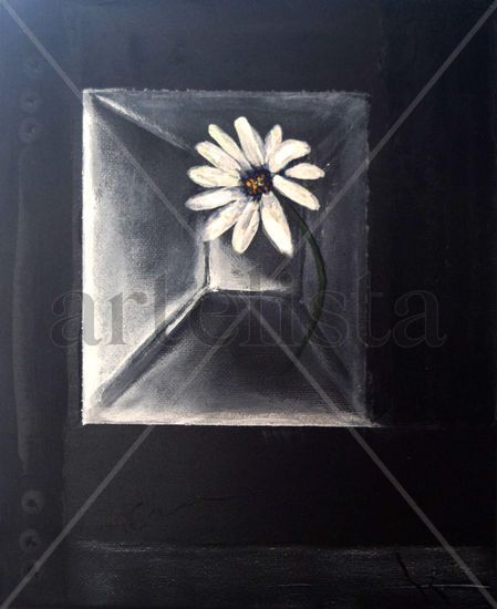 Margarita I Acrylic Canvas Floral Painting