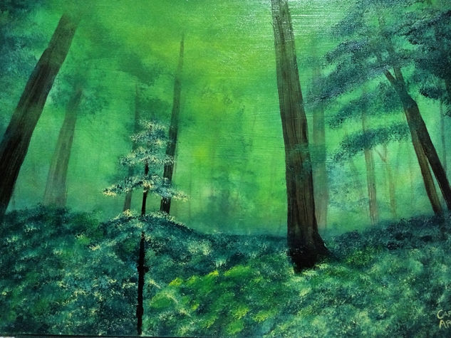 Un bosque Oil Panel Landscaping