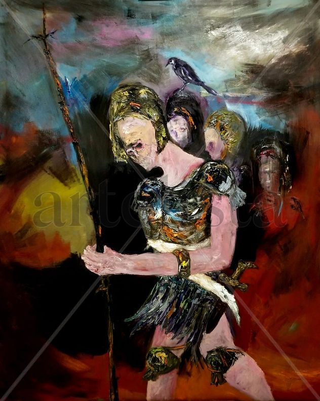 EL CAMINO DEL GUERRERO CIEGO.-120x150cm