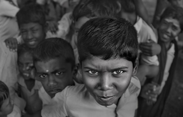 India #1 Portrait Black and White (Digital)