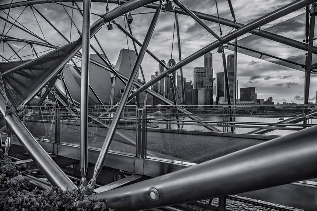 Singapur #3 Arquitectura e interiorismo Blanco y Negro (Digital)