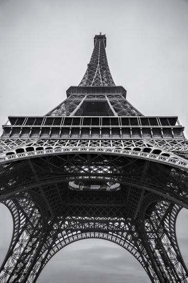 Eiffel Tower Arquitectura e interiorismo Blanco y Negro (Digital)