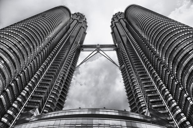 Petrona Towers, Kuala Lumpur, Malaysia #1 Arquitectura e interiorismo Blanco y Negro (Digital)