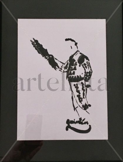 Banderillas Acrylic Paper Figure Painting