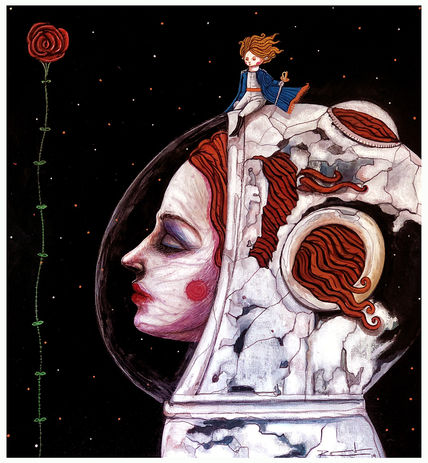 Posado sobre la luna