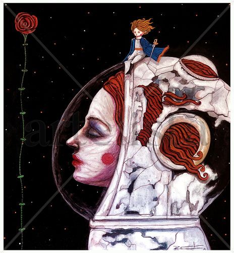Posado sobre la luna