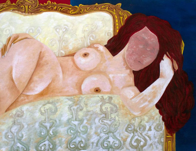 Mujer sin rostro 02 Oil Canvas Nude Paintings