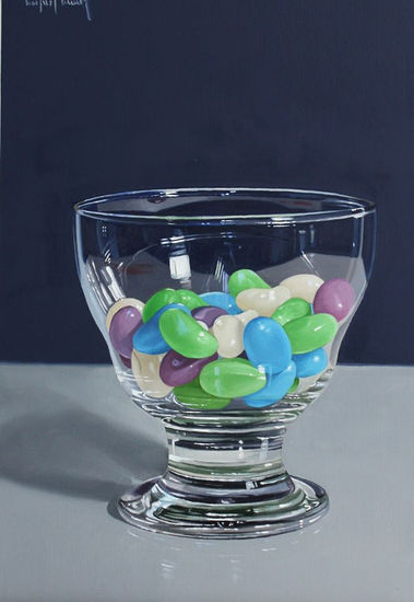 Dulces I Oil Panel Still Life Paintings