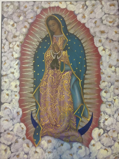 LA VIRGEN DE LAS ROSAS Óleo Tela Otros