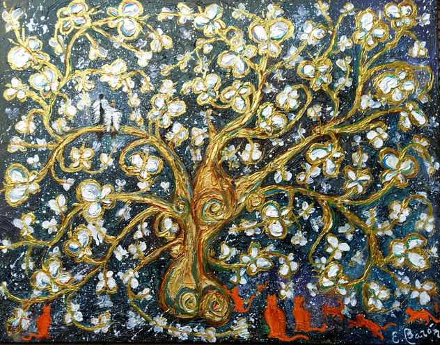 El árbol de las mariposas balncas