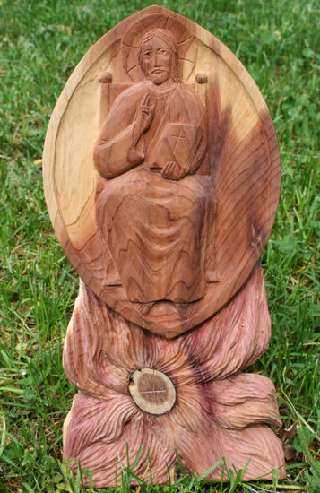 Christ au soleil Madera Figurativa