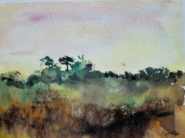 Paisaje acuarela Watercolour Paper Landscaping