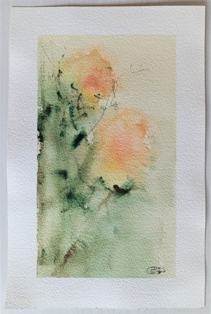 Flores en acuarela