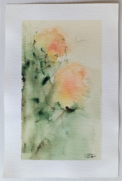 Flores en acuarela