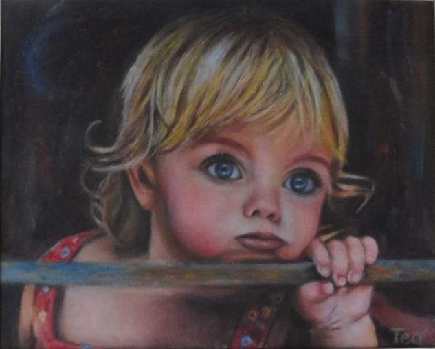 INTENSA MIRADA Oil Canvas Portrait